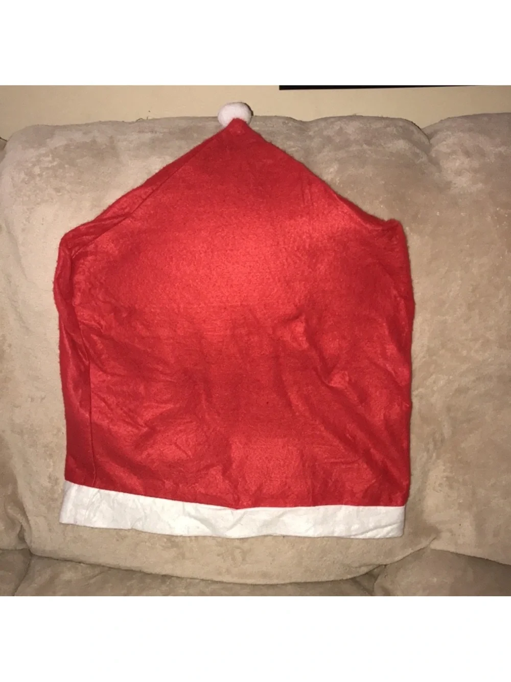 Greenbrier international inc Large Classic Red Santa Hat with White Trim decor